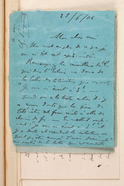 PICQUART Georges.
SET CONCERNING THE DREYFUS...