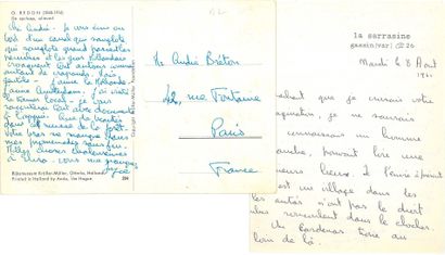 MANSOUR Joyce.
AUTOGRAPH LETTER SIGNED AND...