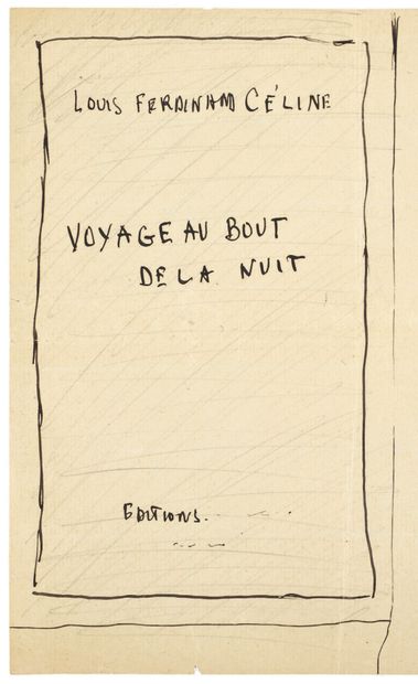 CÉLINE Louis-Ferdinand.
ORIGINAL DRAWING...