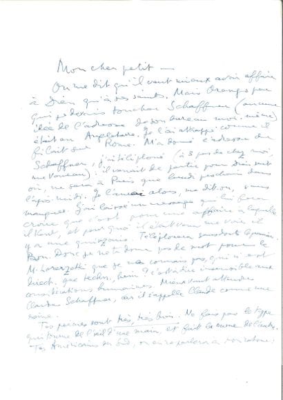 ARAGON Louis.
3 AUTOGRAPH LETTERS SIGNED...