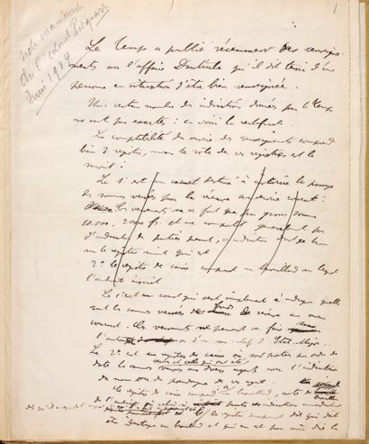 PICQUART Georges.
SET CONCERNING THE DREYFUS...