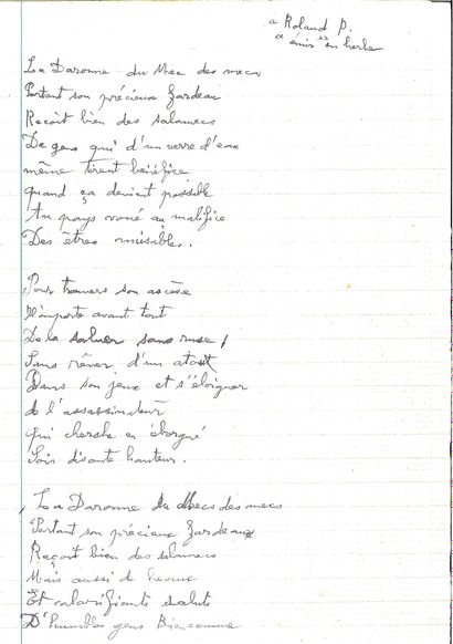 CHAISSAC Gaston.
LETTRE AUTOGRAPHE SIGNÉE...