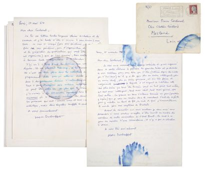 DUBUFFET Jean.
9 AUTOGRAPH LETTERS SIGNED...