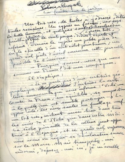 COLETTE.
CHRONIQUES 1940-1942. MANUSCRIT...