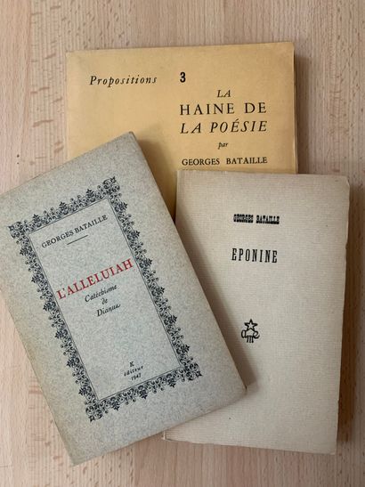BATAILLE Georges.
LA HAINE DE LA POÉSIE....