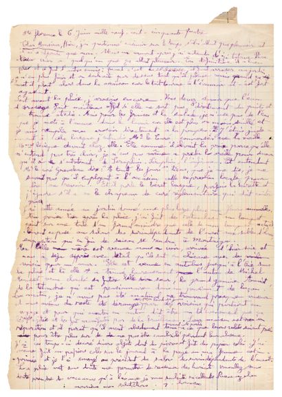 CHAISSAC Gaston.
8 LETTRES AUTOGRAPHES SIGNÉES...