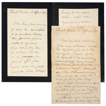 BATAILLE Georges.
3 AUTOGRAPH LETTERS SIGNED...