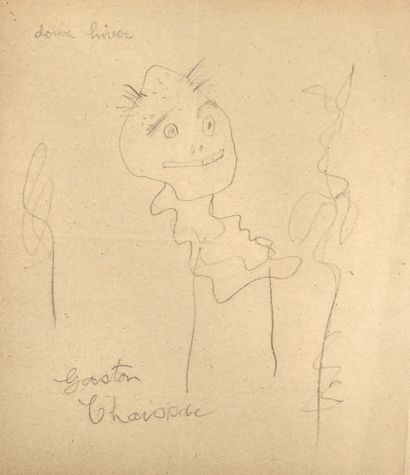 CHAISSAC Gaston.
2 DESSINS ORIGINAUX SIGNÉS....