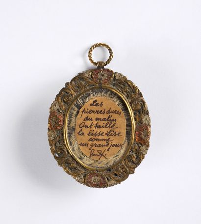ELUARD Paul.
OVAL MEDALLION BEARING AN AUTOGRAPH...
