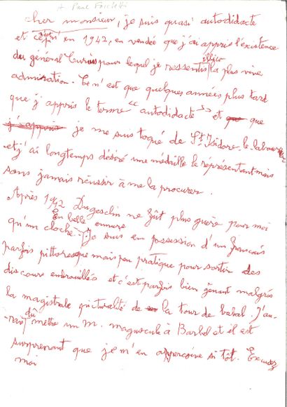 CHAISSAC Gaston.
3 LETTRES AUTOGRAPHES SIGNÉES...