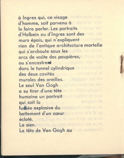 ARTAUD Antonin.
PORTRAITS AND DRAWINGS. Paris,...