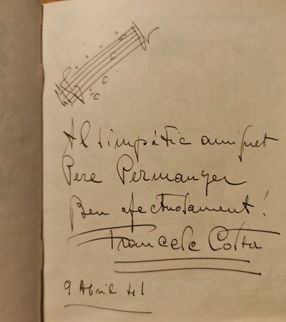 PEDRO PERMANYER'S GUEST BOOK. ORIGINAL DRAWINGS,...