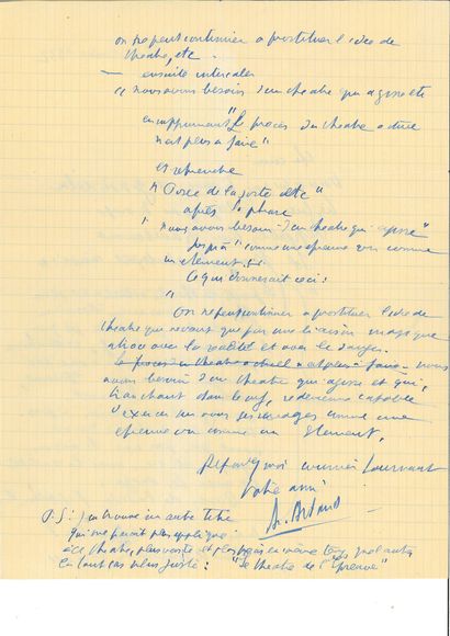 ARTAUD Antonin.
3 AUTOGRAPH LETTERS SIGNED...