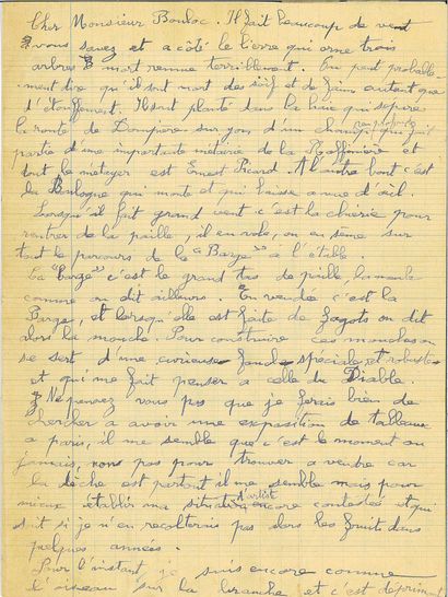 CHAISSAC Gaston.
LETTRE AUTOGRAPHE SIGNÉE...