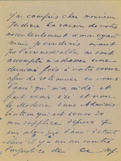 ARTAUD Antonin.
AUTOGRAPHIC LETTER SIGNED...
