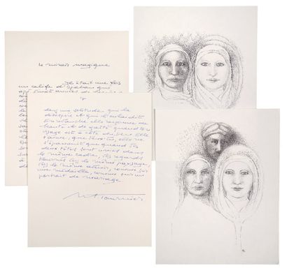 TOURNIER Michel.
THE MAGIC MIRROR. AUTOGRAPH...
