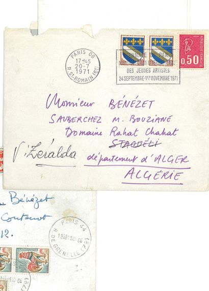 TITUS-CARMEL Gérard.
2 AUTOGRAPH LETTERS...