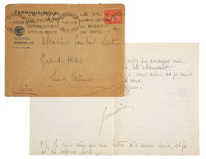 [SARTRE]. MASSON Germaine.
12 AUTOGRAPH LETTERS...