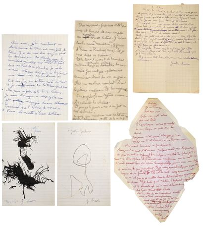 CHAISSAC Gaston.
10 LETTRES AUTOGRAPHES SIGNÉES...