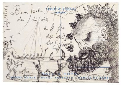 DALI Salvador.
DESSIN ORIGINAL SIGNÉ SUR...