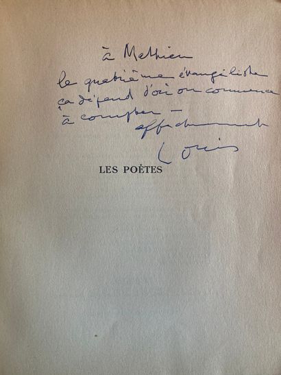ARAGON Louis.
LES POÈTES. Paris, Gallimard,...
