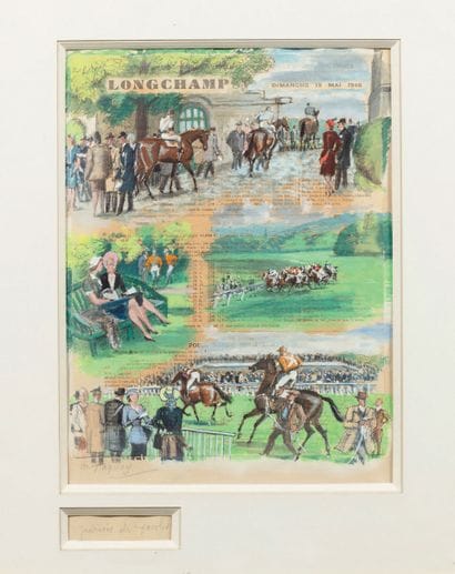 Maurice TAQUOY (1878-1952)
Crowd Day, Lonchamp...