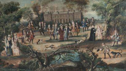 École Française vers 1720
Scène animée de...