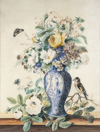 Charles GAUDELET (1817-1870)
Bouquet of flowers...