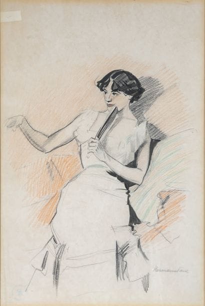 Hermann-PAUL (1864-1940)
Elegant Woman with...