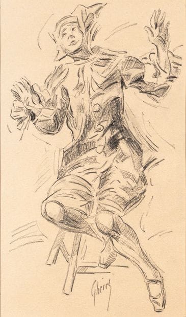 Jules CHÉRET (Paris 1836-1932)
Clown
Black...