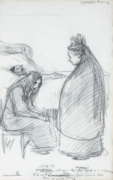 Théophile Alexandre STEINLEN (1859-1923)
Consolations
Charcoal...