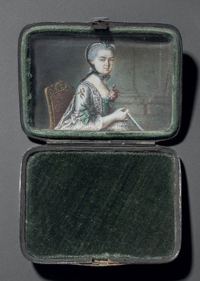École Allemande vers 1750
Portrait de jeune...