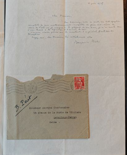 PÉRET Benjamin
AUTOGRAPH LETTER SIGNED to...