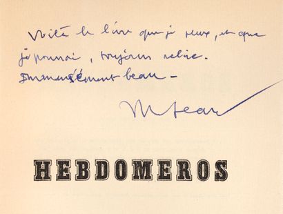 CHIRICO Giorgio de Hebdomeros
Bifur, Editions...