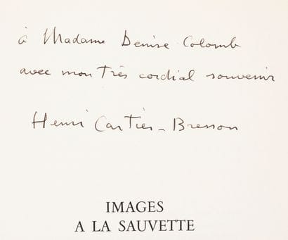 CARTIER BRESSON Henri
IMAGES À LA SAUVETTE....