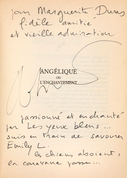 ROBBE-GRILLET Alain
ANGÉLIQUE OU L'ENCHANTEMENT....