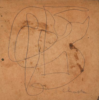 CHAISSAC Gaston
ORIGINAL COLLAGE SIGNED ON...