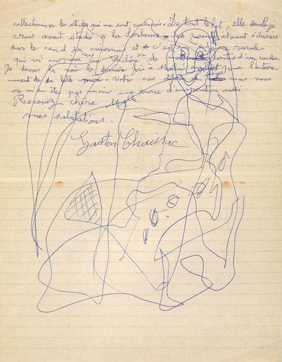 CHAISSAC Gaston
AUTOGRAPH LETTER SIGNED WITH...