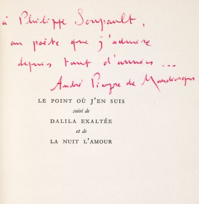 PIEYRE DE MANDIARGUES André
LE POINT OÙ J'EN...