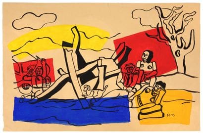 LÉGER Fernand
LA PARTIE DE CAMPAGNE. ORIGINAL...