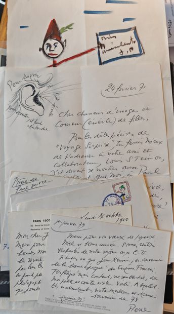 PRÉVERT Pierre et Jacques
2 AUTOGRAPH LETTERS...