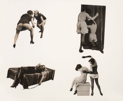 HUGNET Georges
FOUR ORIGINAL COLLAGES. 29...