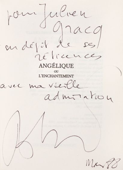 ROBBE-GRILLET Alain
ANGÉLIQUE OU L'ENCHANTEMENT....