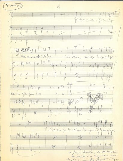 SAUGUET Henri
AUTOGRAPH SCORE SIGNED. AUTOGRAPHIC...