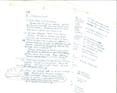 BARON Jacques
[YEAR 1 OF SURREALISM]. AUTOGRAPHIC...