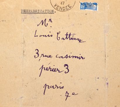 CHAISSAC Gaston
4 AUTOGRAPH LETTERS SIGNED,...