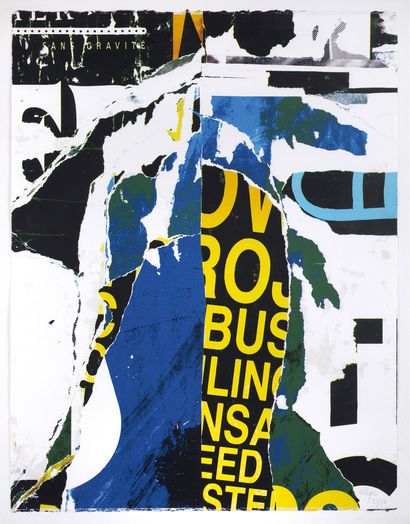 VILLEGLÉ Jacques
WITHOUT GRAVITY. LITHOGRAPH...