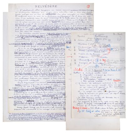 BRETON André
BELVÉDÈRE. AUTOGRAPH MANUSCRIPT...