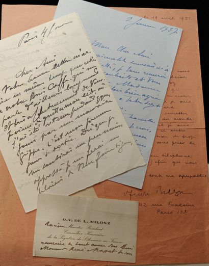 BRETON André
AUTOGRAPH LETTER SIGNED to Jean...