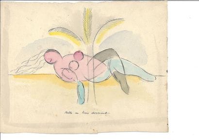 BARON Jacques
MANUSCRIPT, 2 AUTOGRAPH POEMS,...